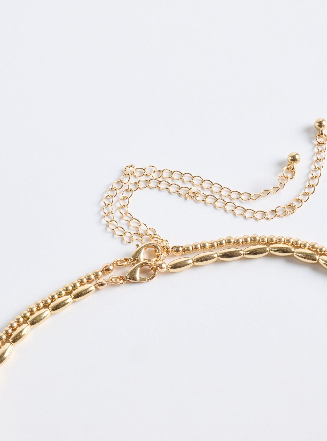Beaded Pearl Layered Necklace, , alternate