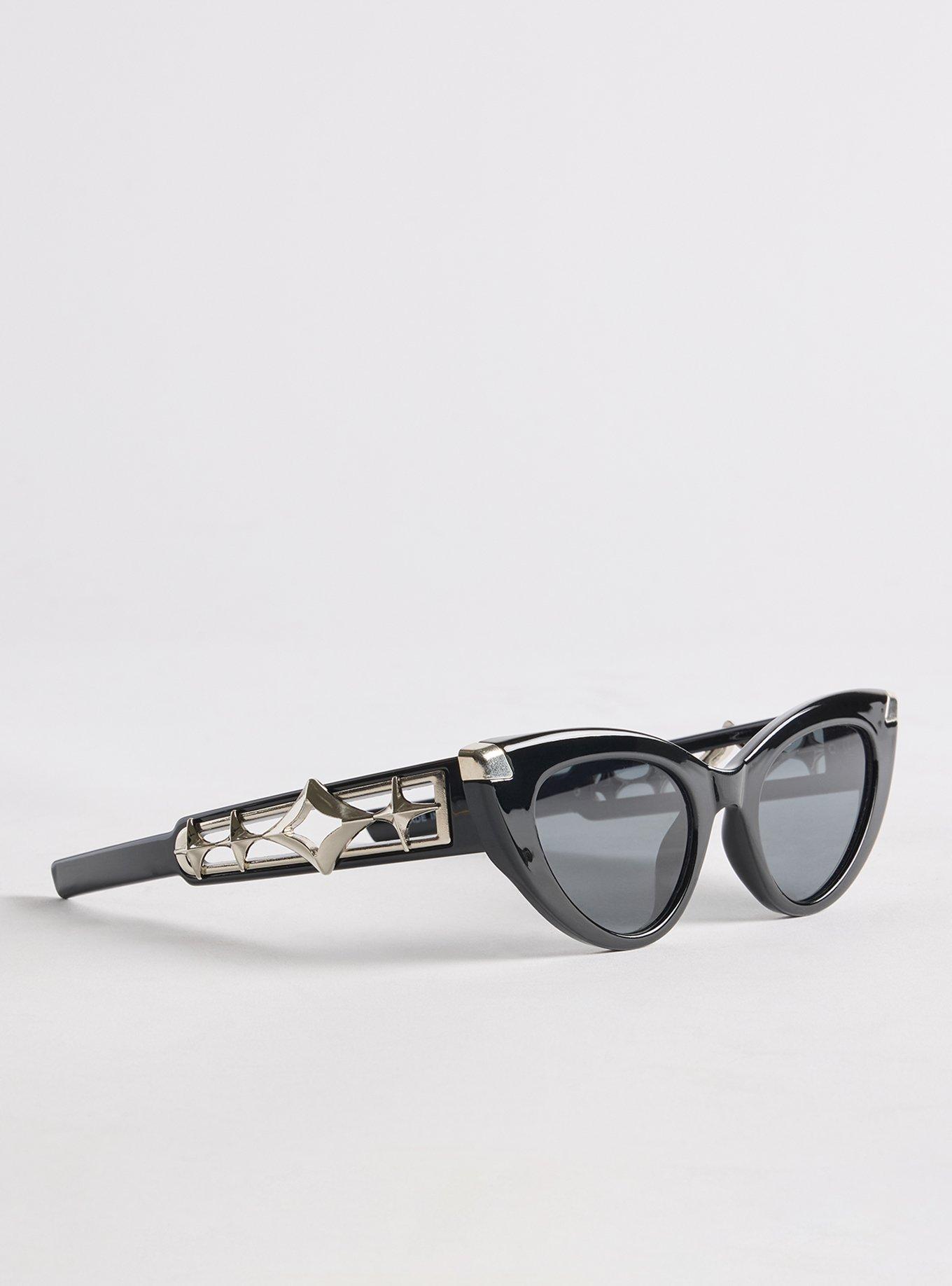 Edgy Cat-Eye Sunglasses, , alternate