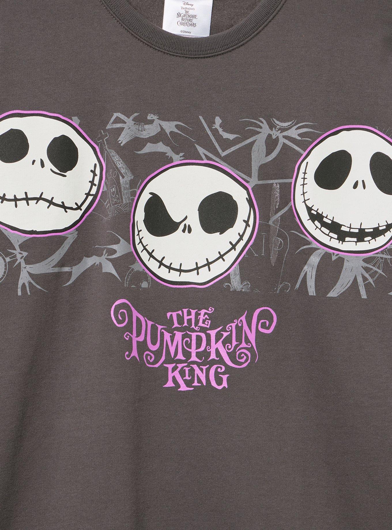 Plus Size Disney Nightmare Before Christmas Fleece Sweatshirt, VINTAGE BLACK, alternate