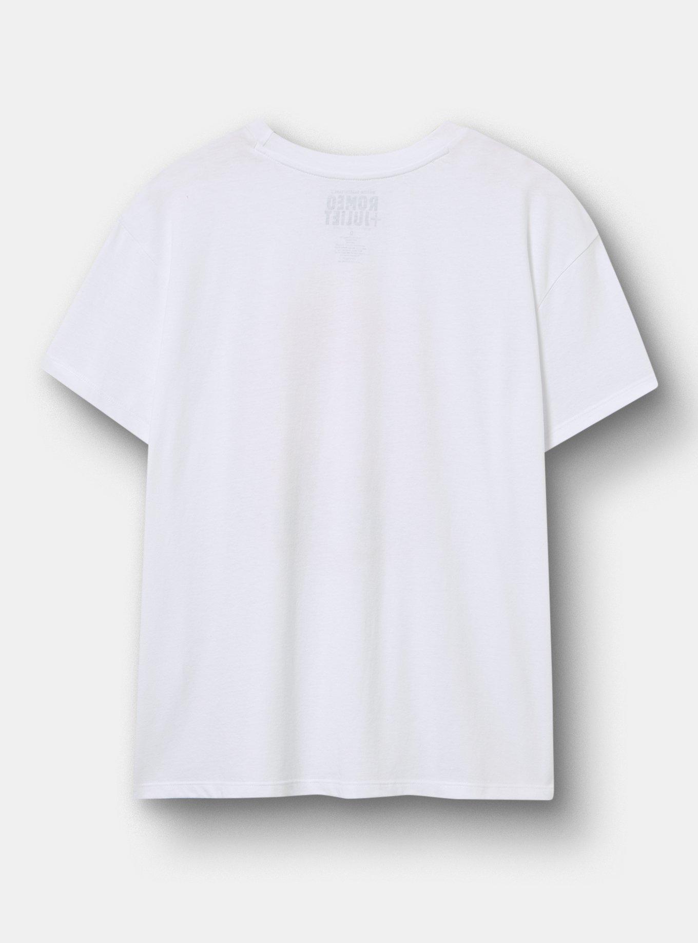 Romeo and Juliet Relax Fit Cotton Crew Tee, WHISPER WHITE, alternate