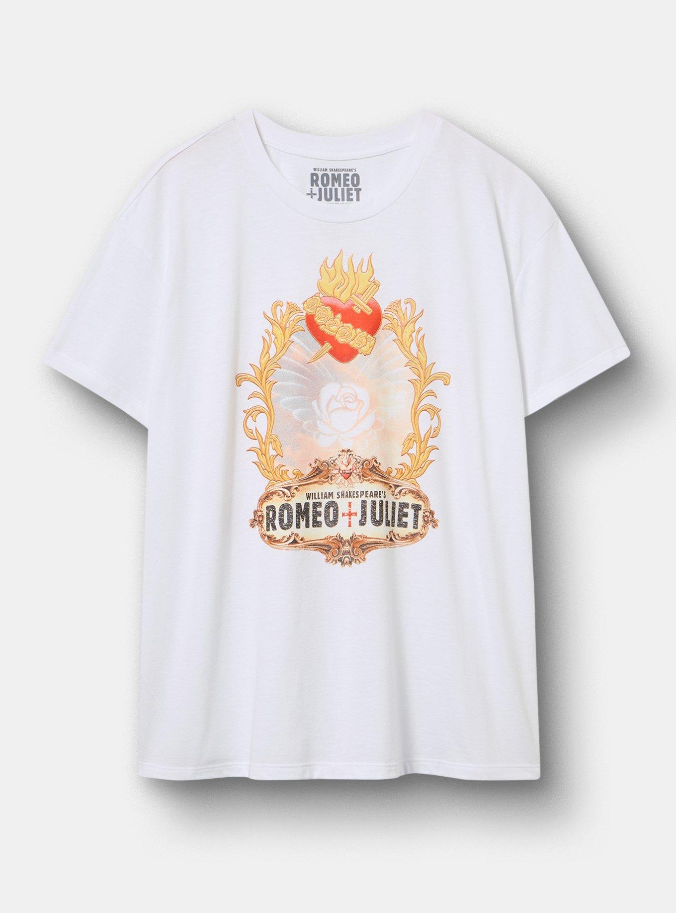 Romeo and Juliet Relax Fit Cotton Crew Tee, WHISPER WHITE, hi-res