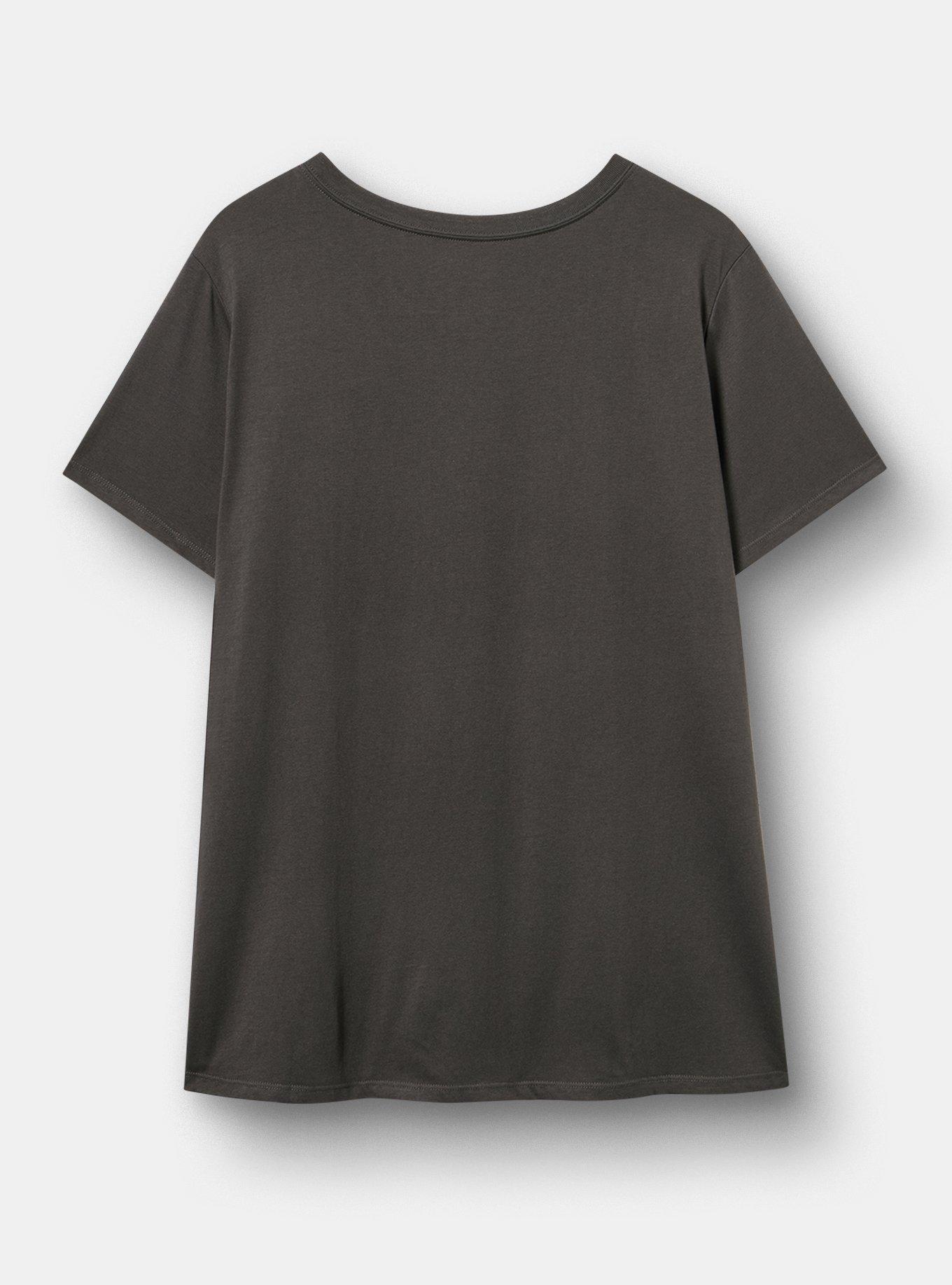 Plus Size The Cure Classic Cotton Crew Tee, VINTAGE BLACK, alternate