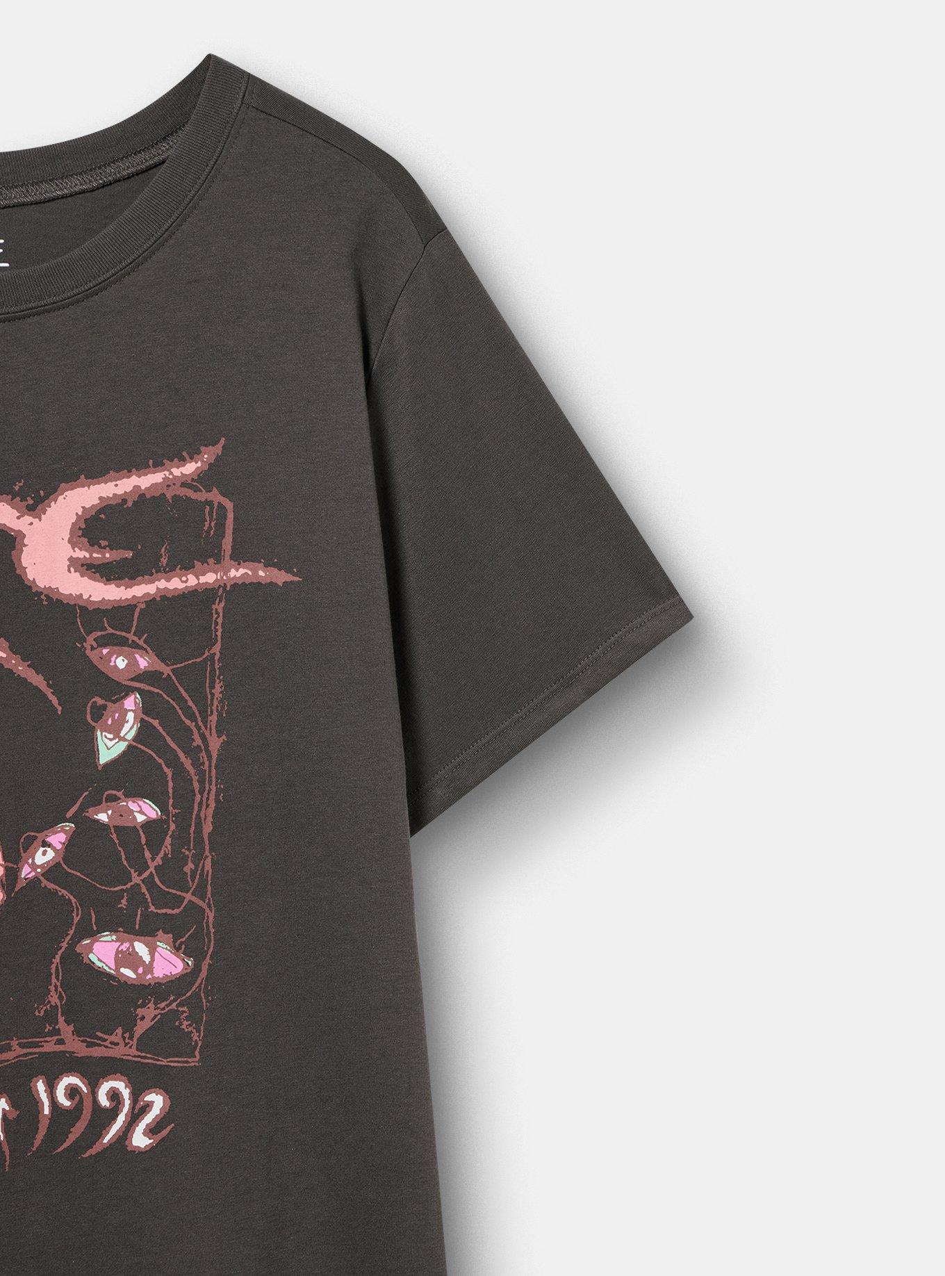 Plus Size The Cure Classic Cotton Crew Tee, VINTAGE BLACK, alternate