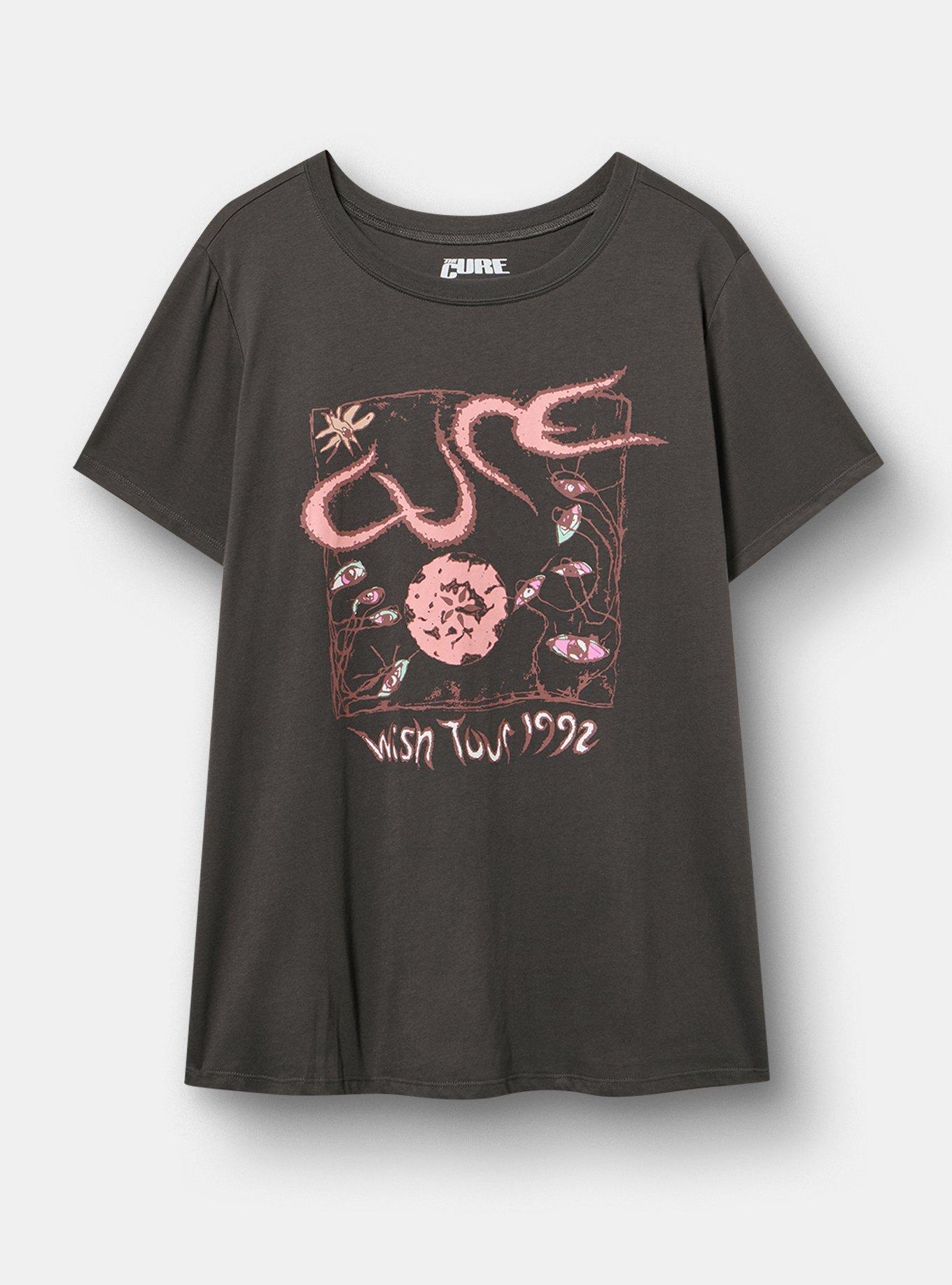 Plus Size The Cure Classic Cotton Crew Tee, VINTAGE BLACK, hi-res