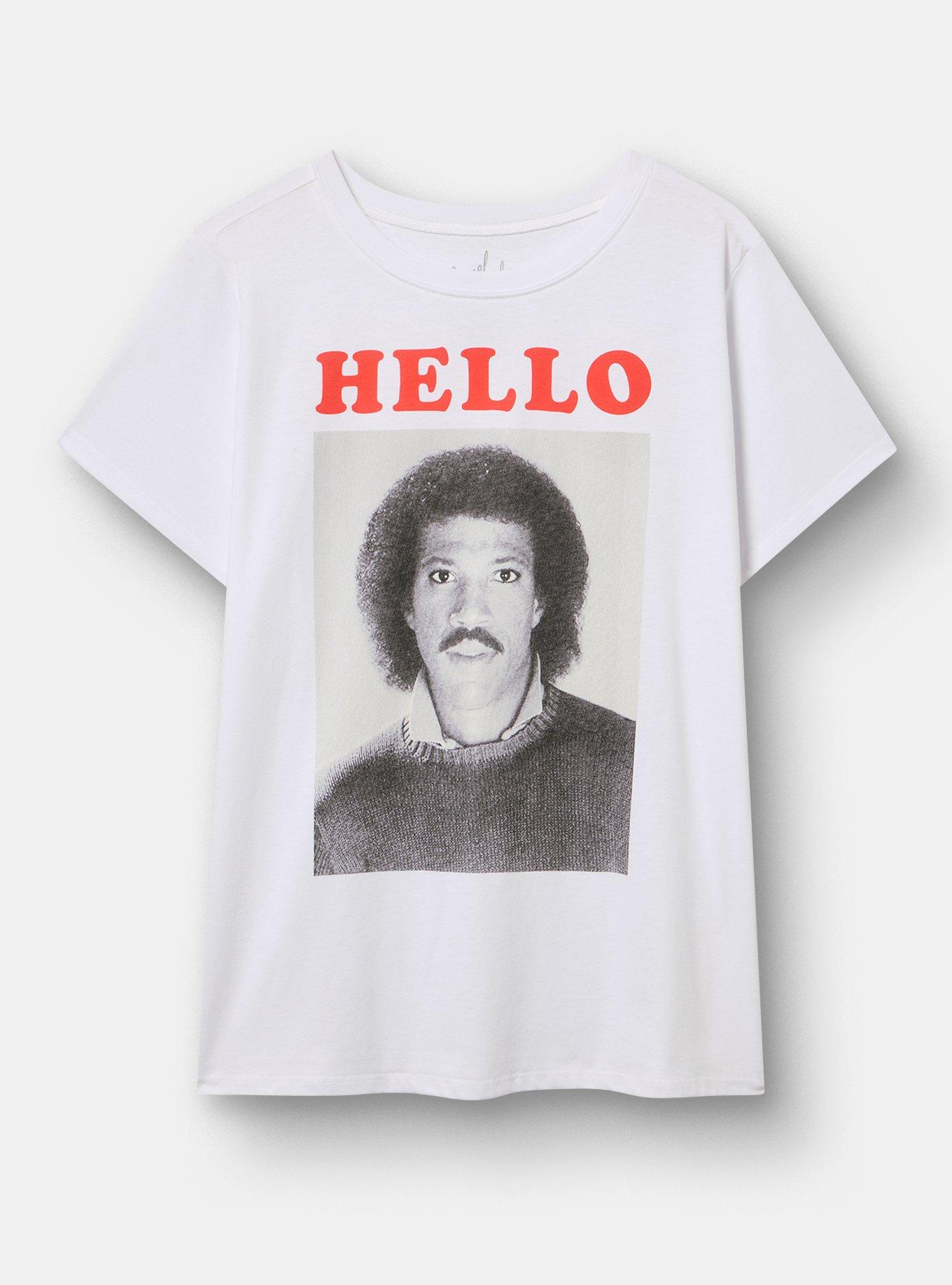 Lionel Richie Classic Cotton Crew Tee, BRIGHT WHITE, hi-res