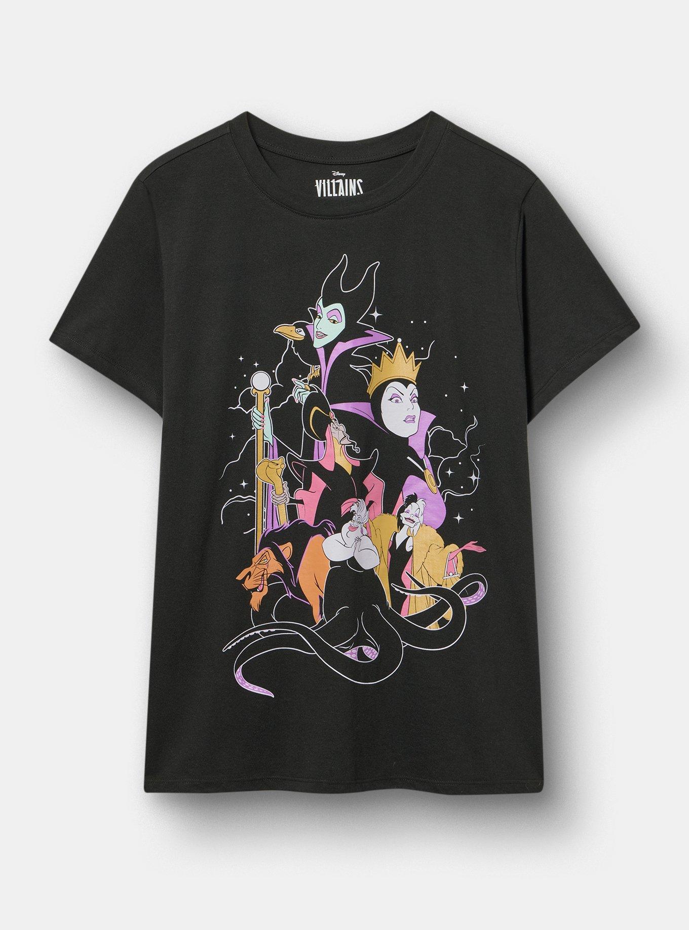Disney Villains Group Classic Cotton Crew Tee, DEEP BLACK, hi-res