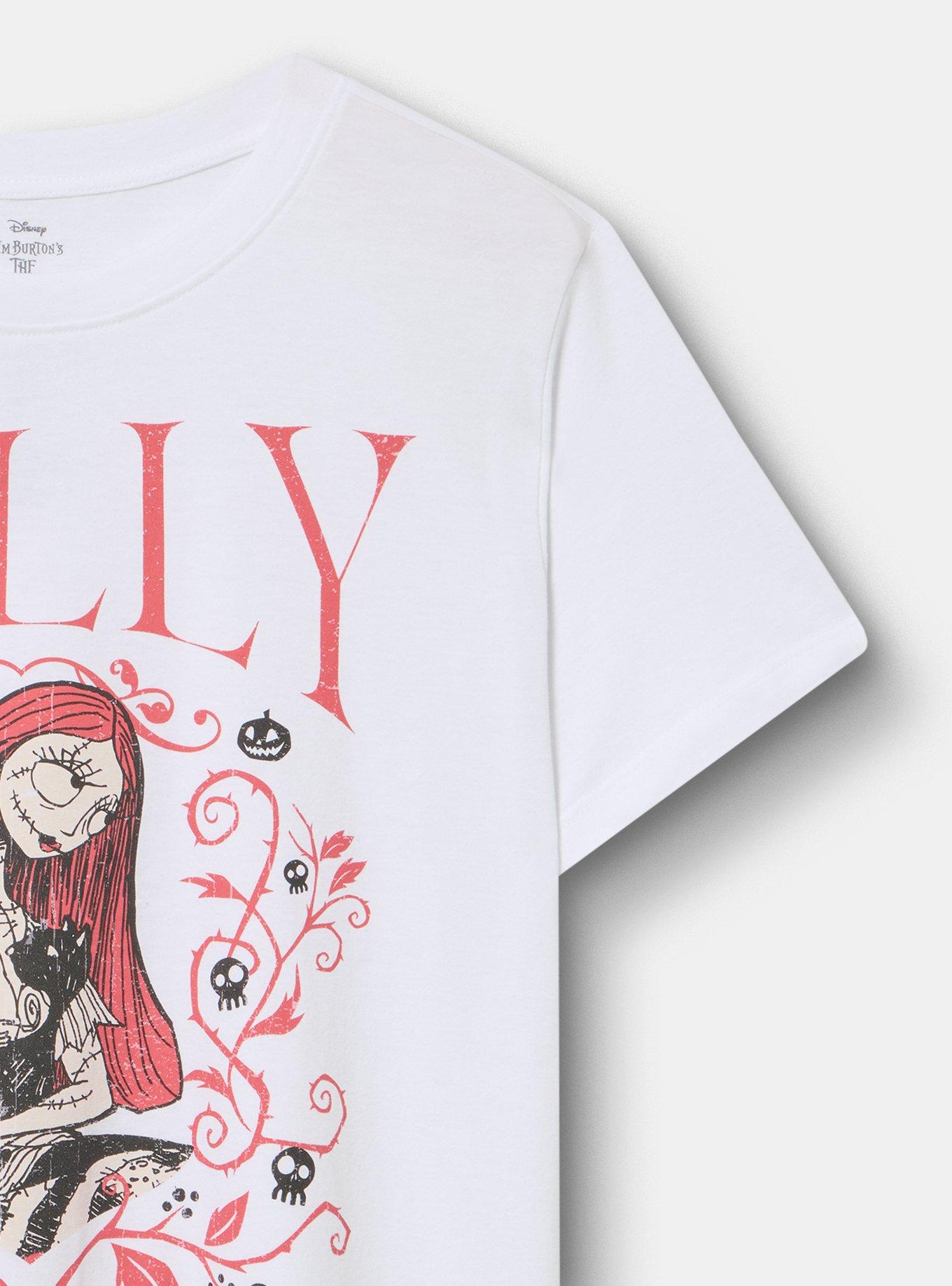 Nightmare Before Christmas Sally Classic Fit Cotton Crew Tee, BRIGHT WHITE, alternate