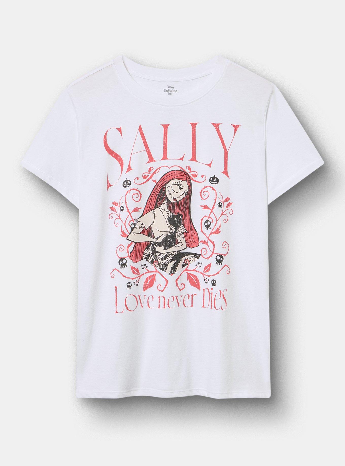 Nightmare Before Christmas Sally Classic Fit Cotton Crew Tee, BRIGHT WHITE, hi-res
