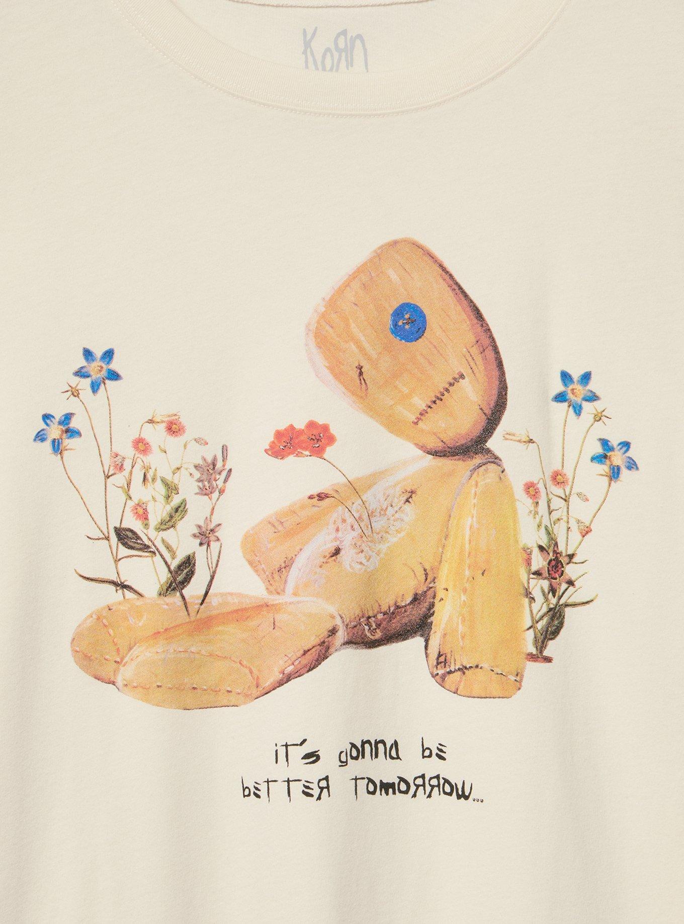 Korn Doll Classic Cotton Crew Tee, WHISPER WHITE, alternate
