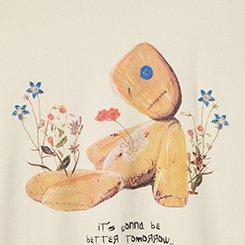 Korn Doll Classic Cotton Crew Tee, WHISPER WHITE, swatch