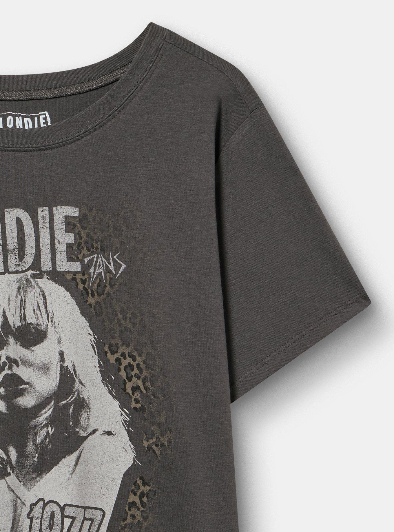 Blondie Classic Cotton Jersey Tee, VINTAGE BLACK, alternate