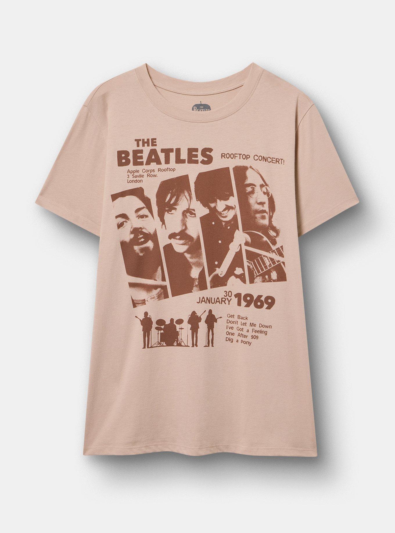 Plus Size The Beatles Classic Cotton Crew Tee, BEATLES 1969 MUSHROOM, hi-res