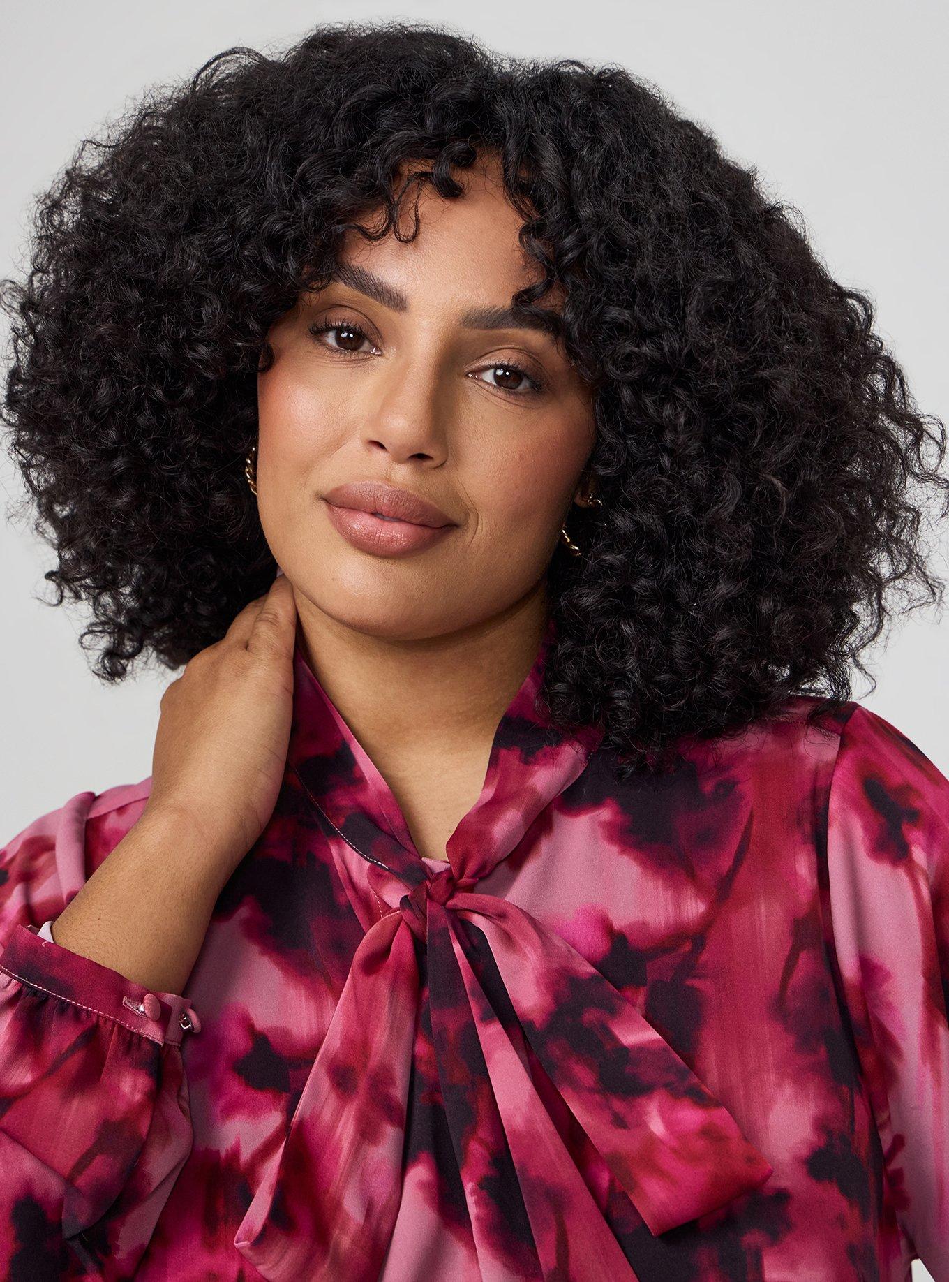 Studio Luxe Bow Button Up Shirt, FLOW FLORAL PINK, alternate