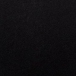 Fit & Flare Button Front Top, DEEP BLACK, swatch