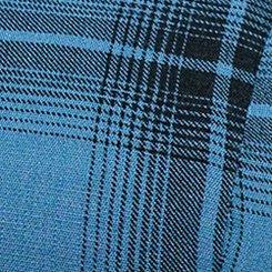 Fit & Flare Button Front Top, FADING PLAID STELLAR, swatch