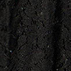 Plus Size 3/4 Sleeve Lexie Babydoll High-Low Tunic, DEEP BLACK, swatch