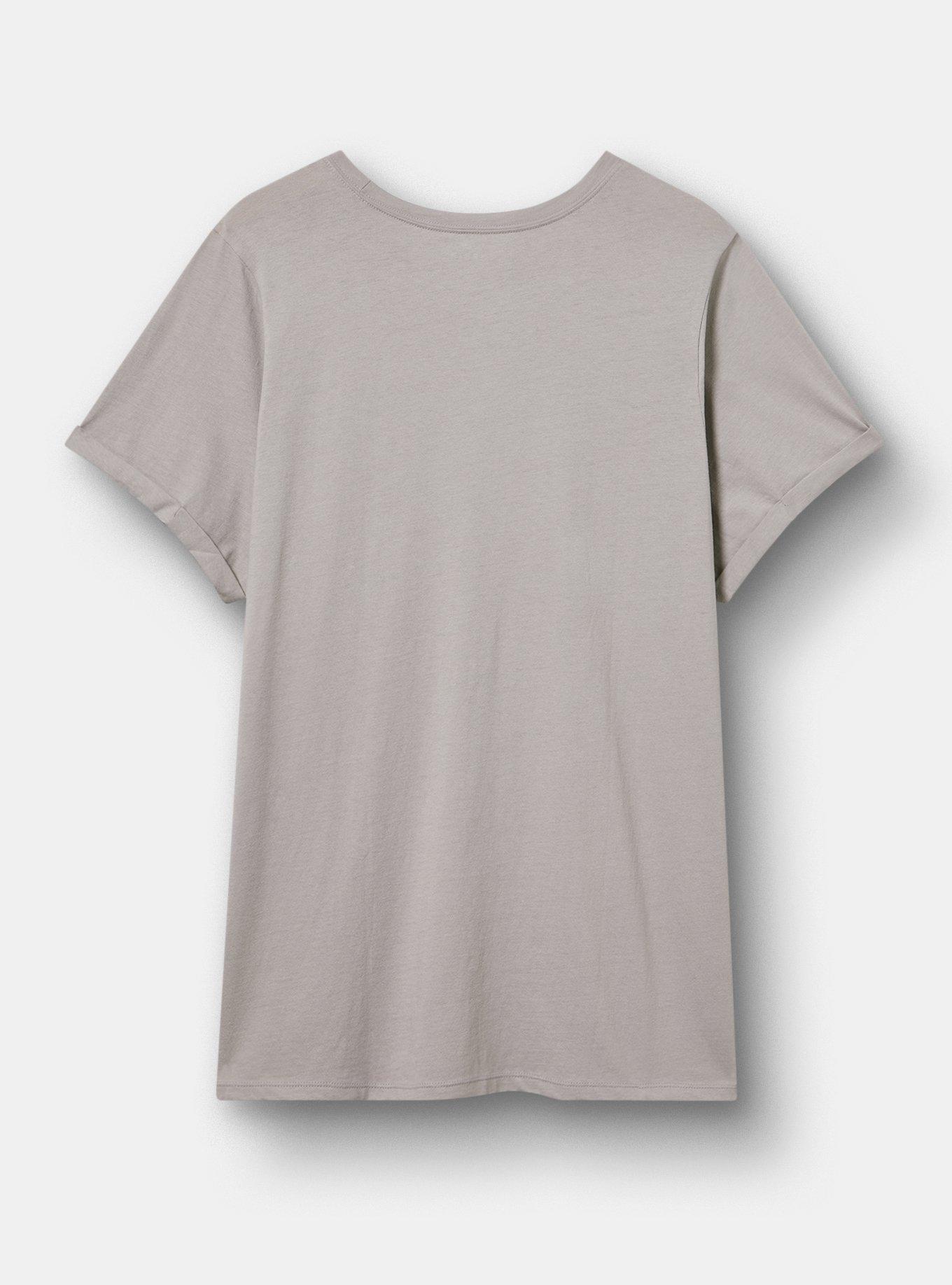Heritage Jersey Destructed Roll Sleeve Tee, HAUNTED HAYRIDE FORMAL GRAY, alternate