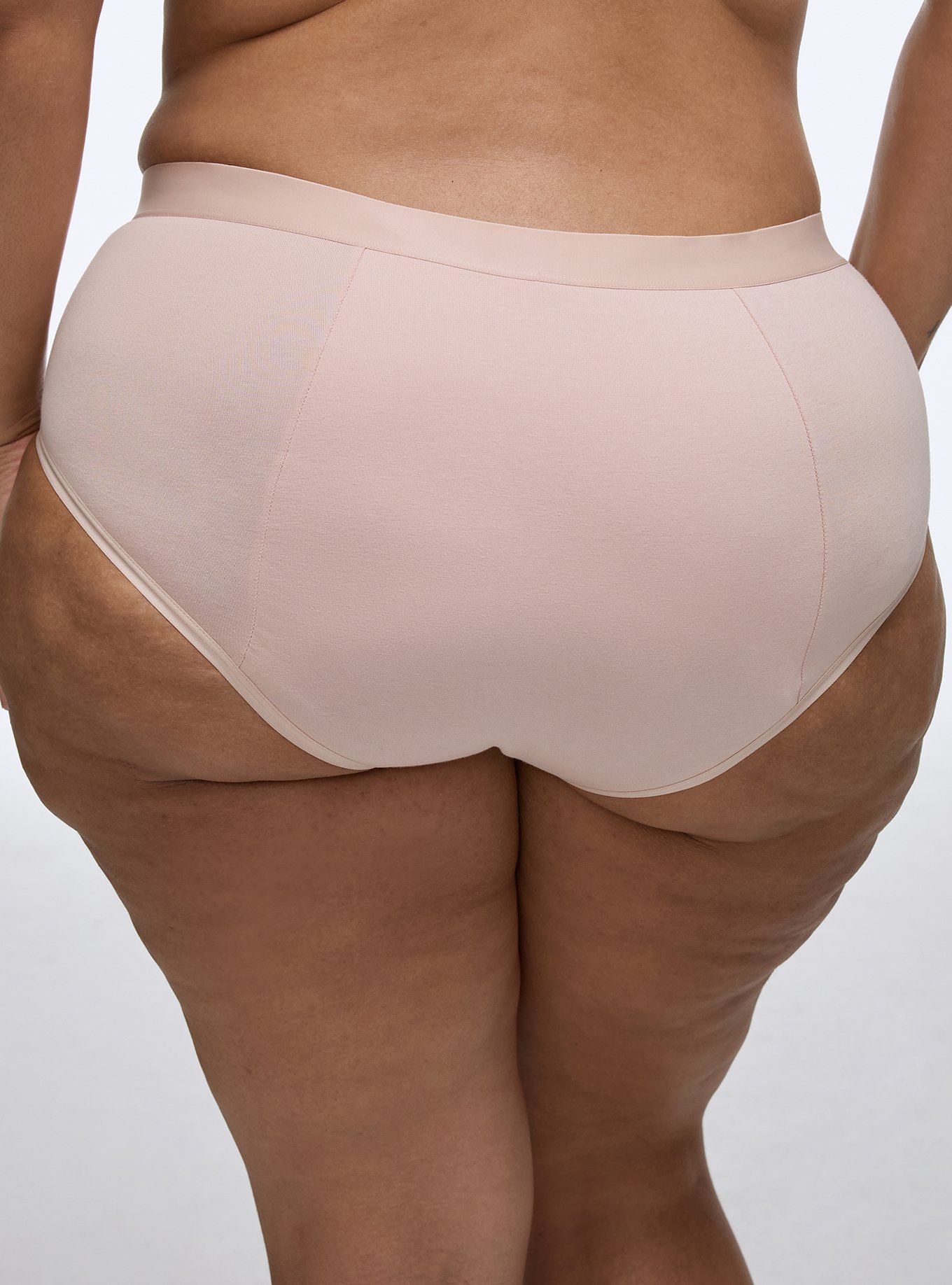 Leakproof Cotton Mid-Rise Hipster Panty, ROSE DUST, alternate