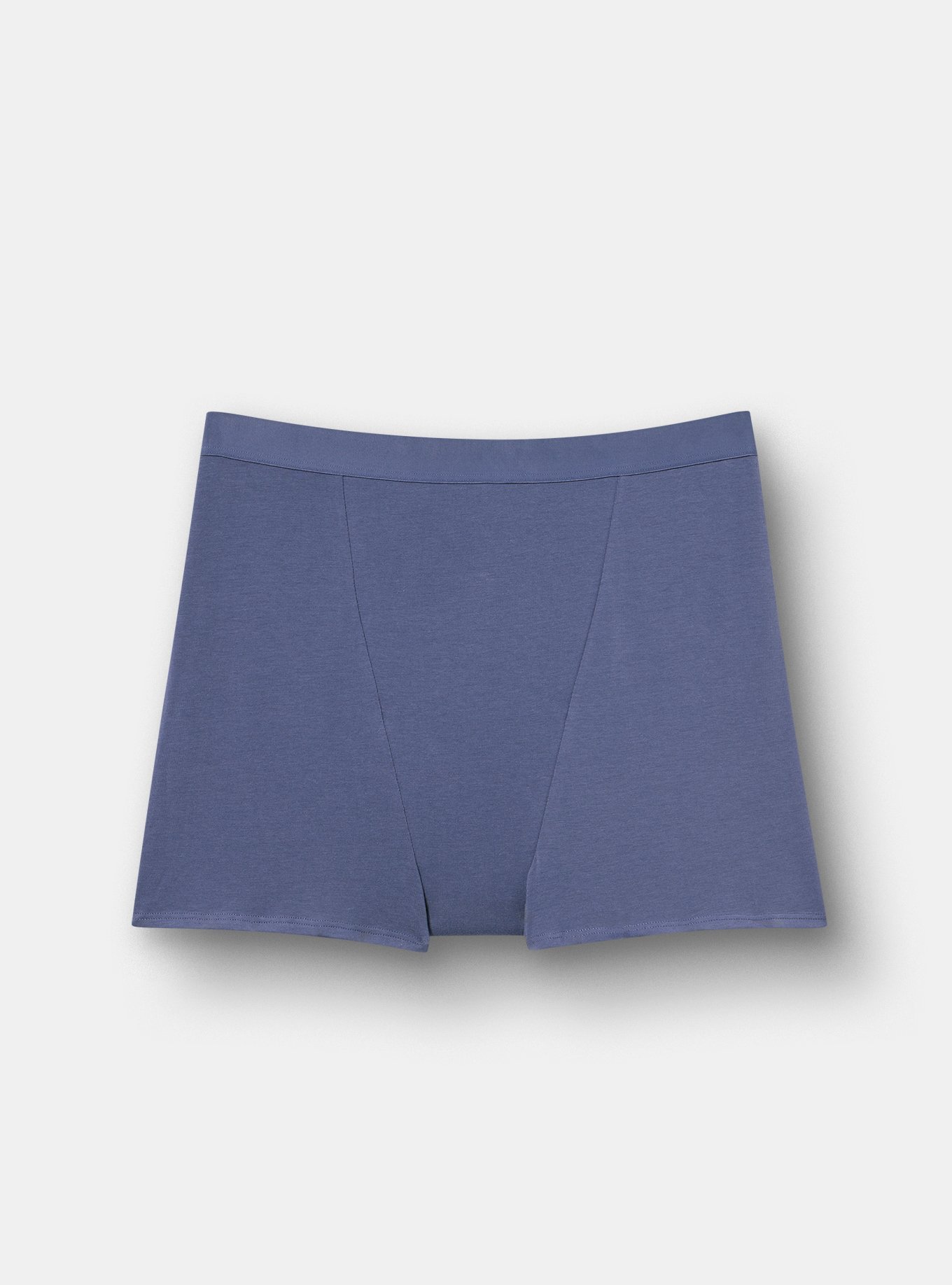 Leak Protection Cotton High-Rise Shortie Panty, NIGHTSHADOW BLUE, flat