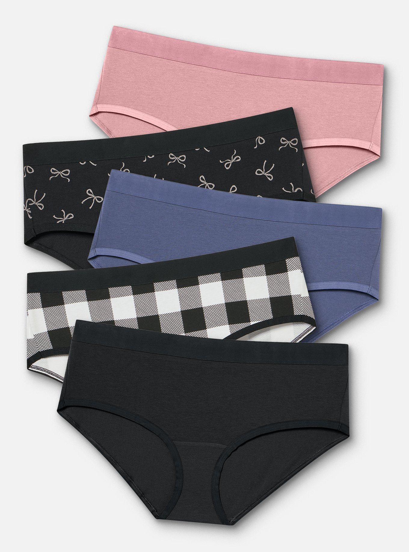5-Pack Cotton Hipster Panty, MULTI, hi-res