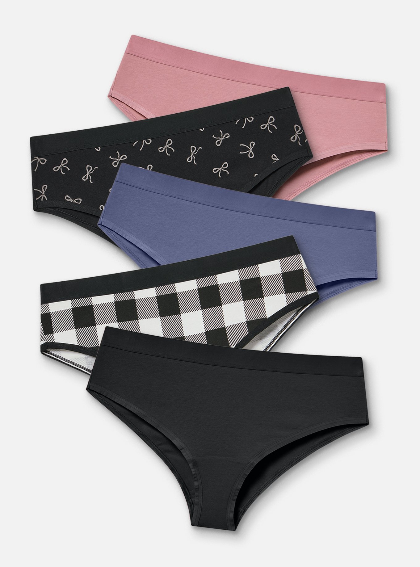 5-Pack Cotton Cheeky Panty, MULTI, hi-res