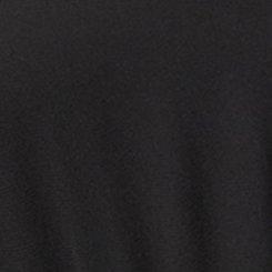 V-Neck Babydoll Top, DEEP BLACK, swatch
