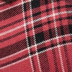 Flannel Tie Front Blouse, SHALL WE PLAID BRICK, swatch