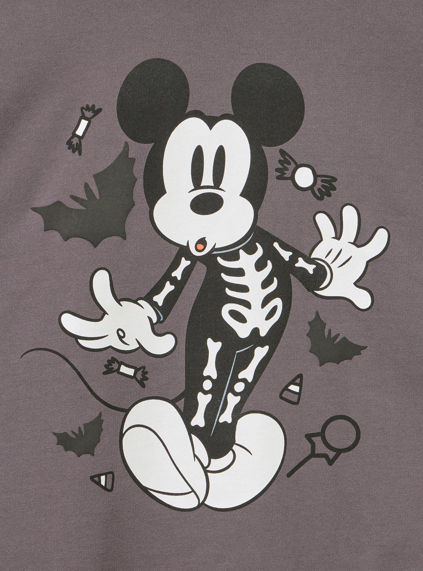 Plus Size Disney Mickey Mouse Skeleton Fleece Sweatshirt, TORNADO, alternate