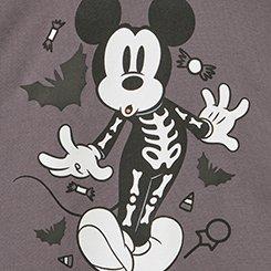 Plus Size Disney Mickey Mouse Skeleton Fleece Sweatshirt, TORNADO, swatch