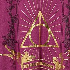 Harry Potter Relaxed Cotton Jersey Tee, DEATHLY HOLLOWS AMARANTH, swatch