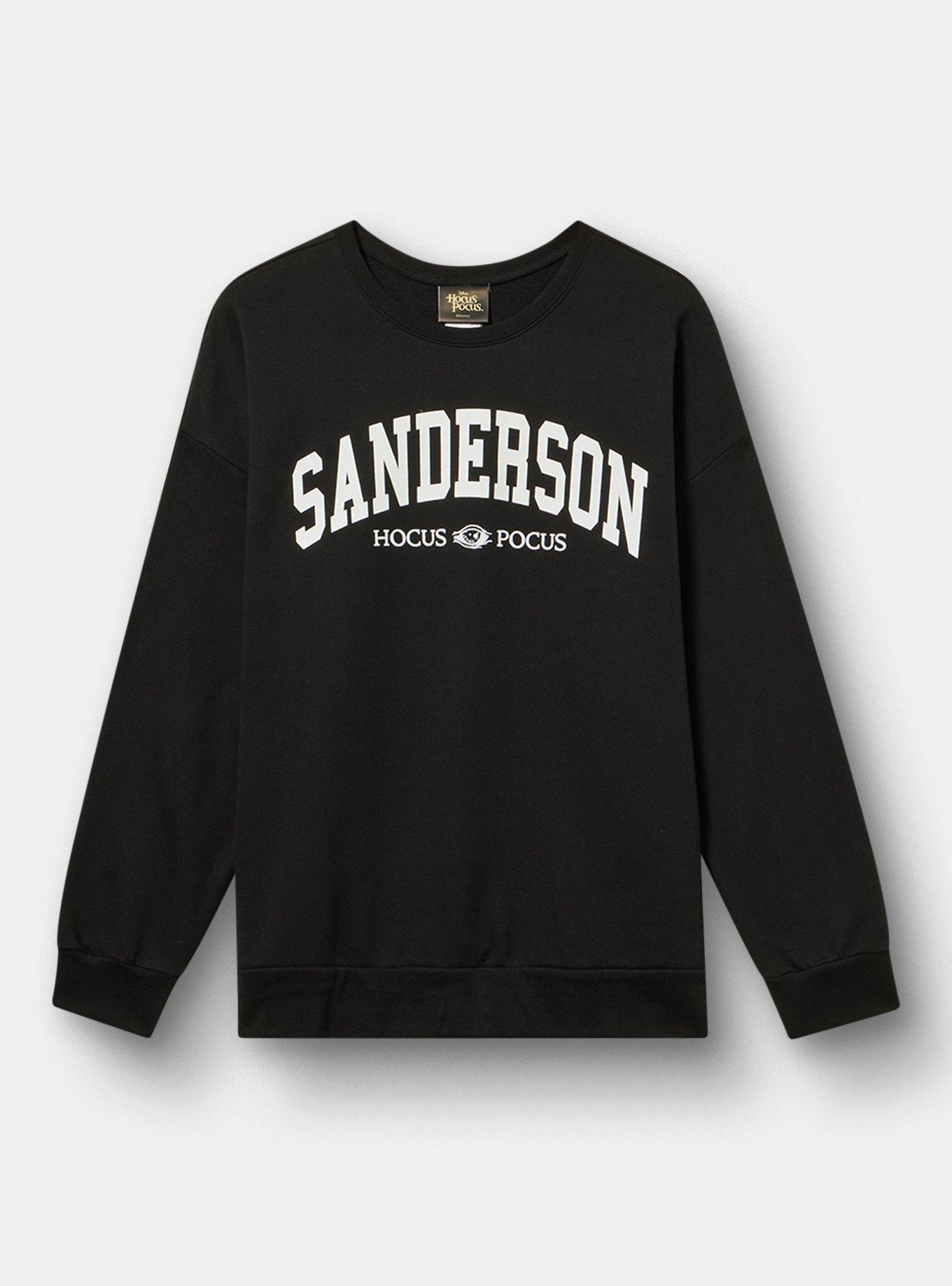 Disney Hocus Pocus Fleece Sweatshirt, SANDERSON SALEM MASS DEEP BLACK, hi-res