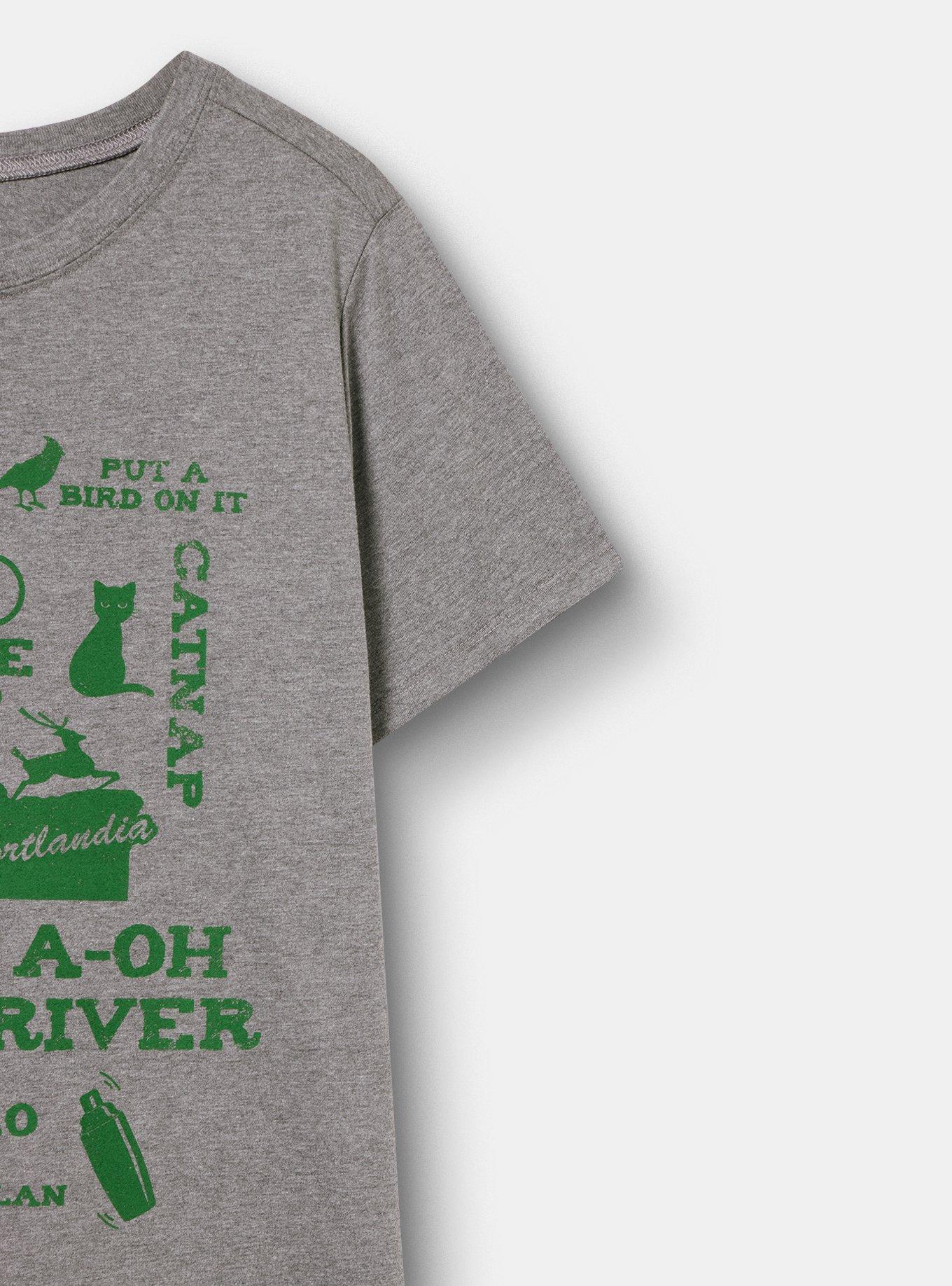 Portlandia Classic Cotton Crew Tee, MEDIUM HEATHER GREY, alternate