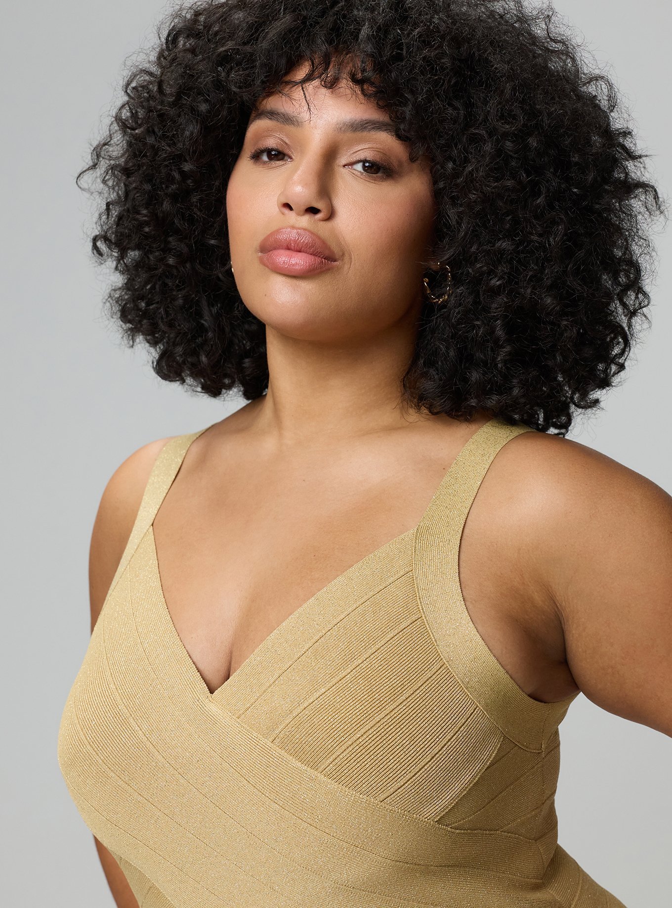 Studio Bandage Mini Dress, GOLD, alternate