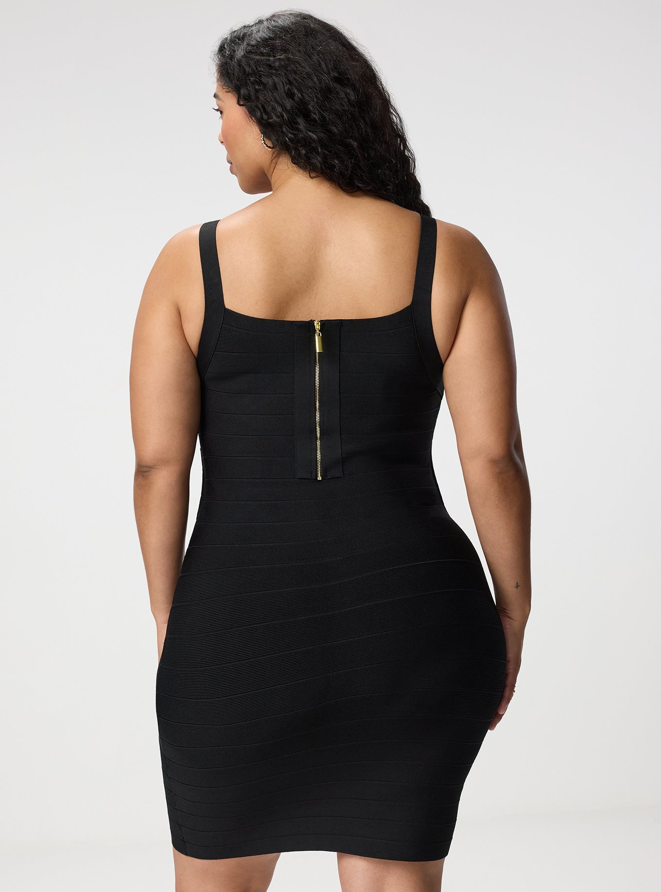Studio Bandage Mini Dress, DEEP BLACK, alternate