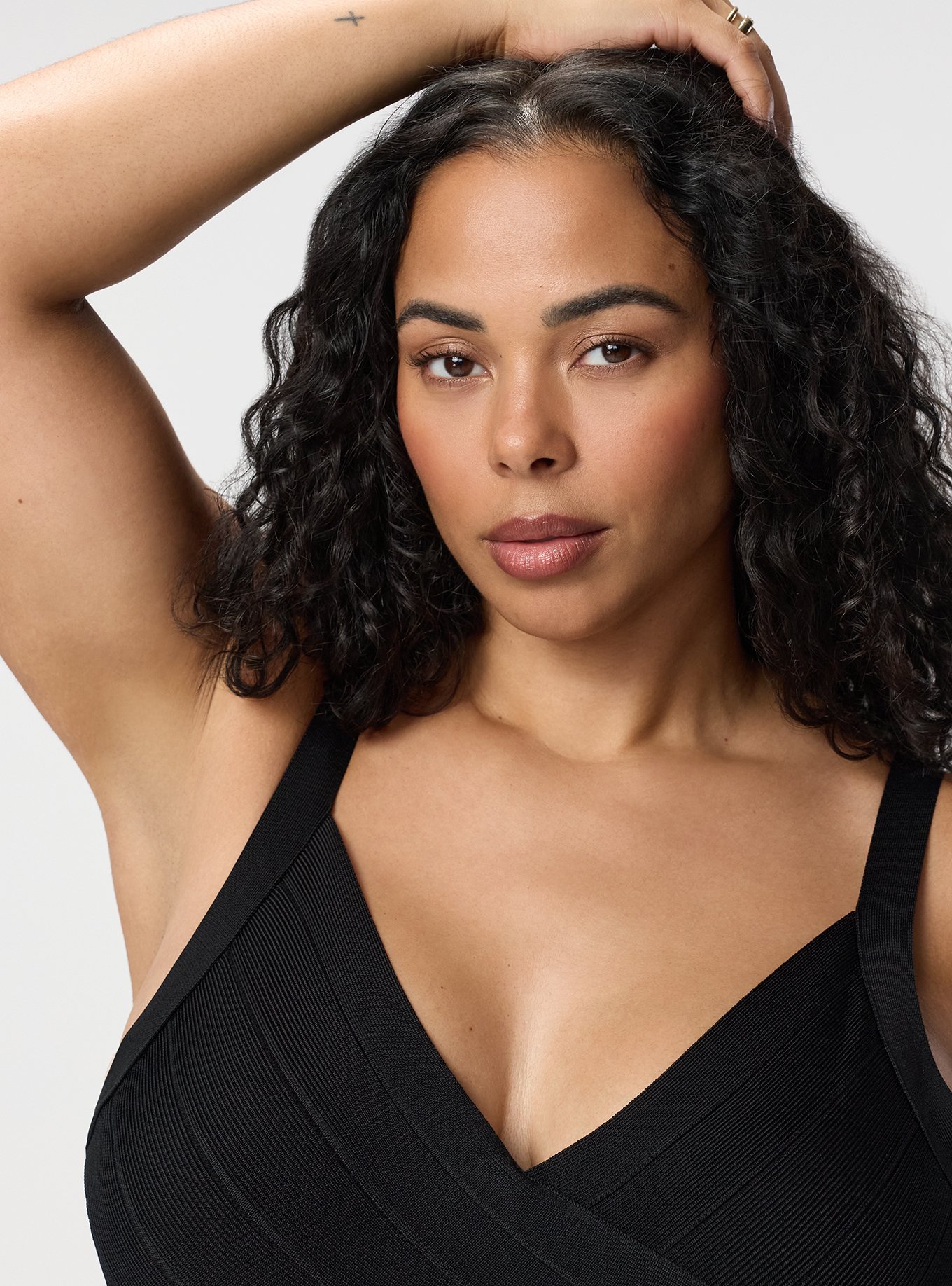 Studio Bandage Mini Dress, DEEP BLACK, alternate