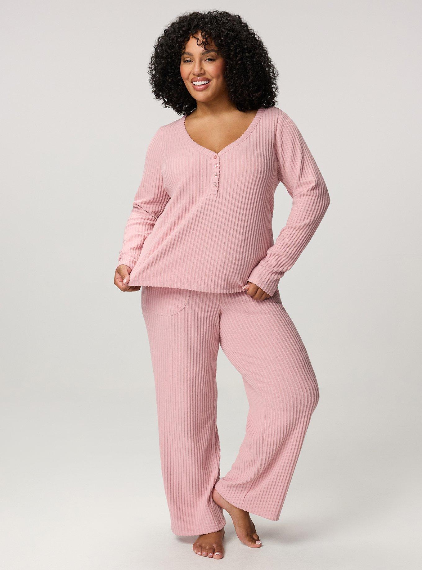 Super Soft Plush Rib Henley Lounge Top, ZEPHYR, alternate