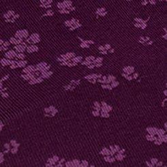 Shirred Front Super Soft Midi Dress, DUSTED DITSY FLORAL PLUM, swatch