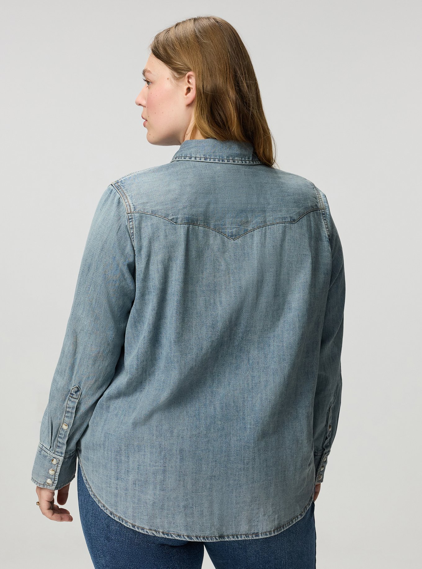 Festi Western Denim Shacket, GHOST TOWN, alternate