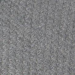 Plus Size Waffle Lace Up V-Neck Sweatshirt, MED HEATHER GREY, swatch