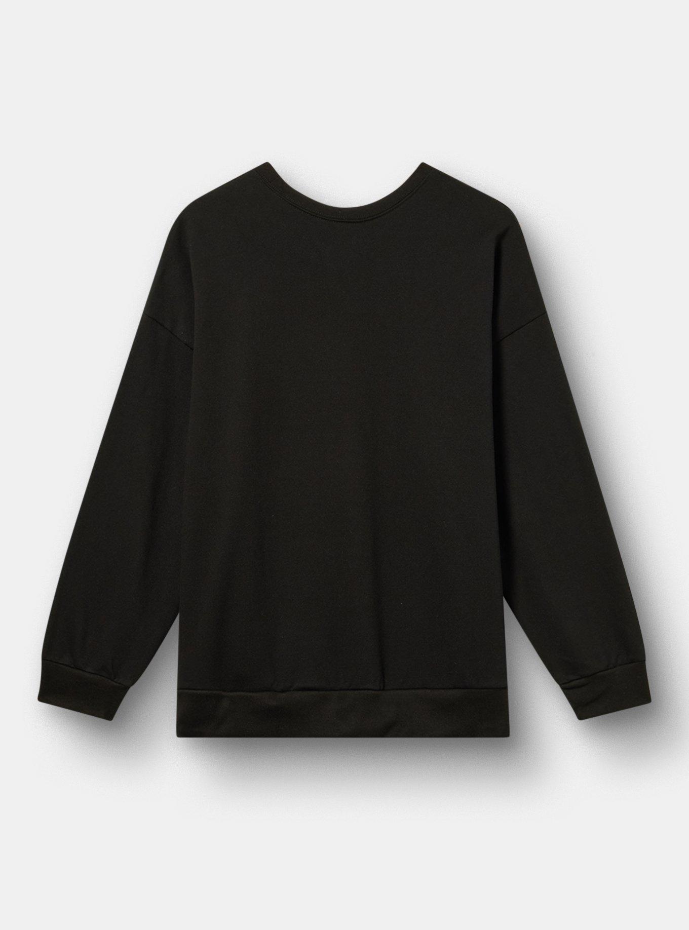 Invader Zim Gir Relaxed Fleece Sweatshirt, DEEP BLACK, alternate