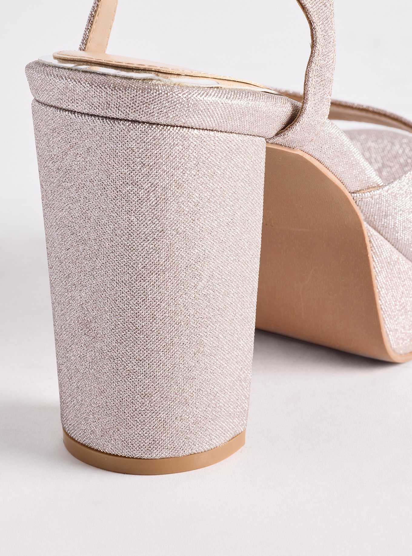 Ankle Strap Platform Heel (WW), SILVER, alternate