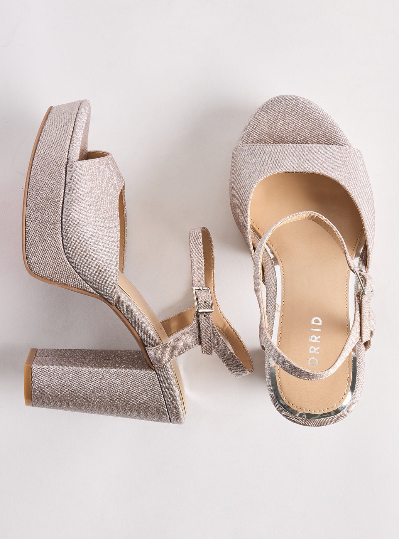 Ankle Strap Platform Heel (WW), SILVER, hi-res
