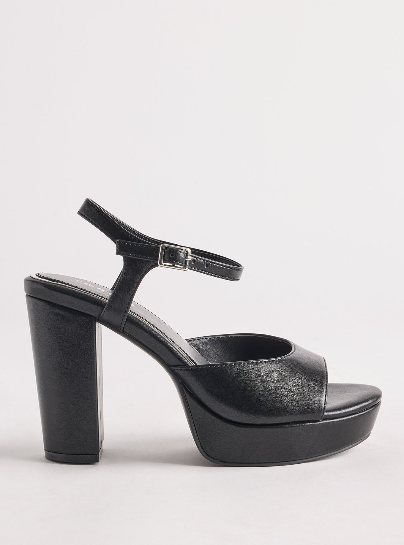 Ankle Strap Platform Heel (WW), BLACK, alternate