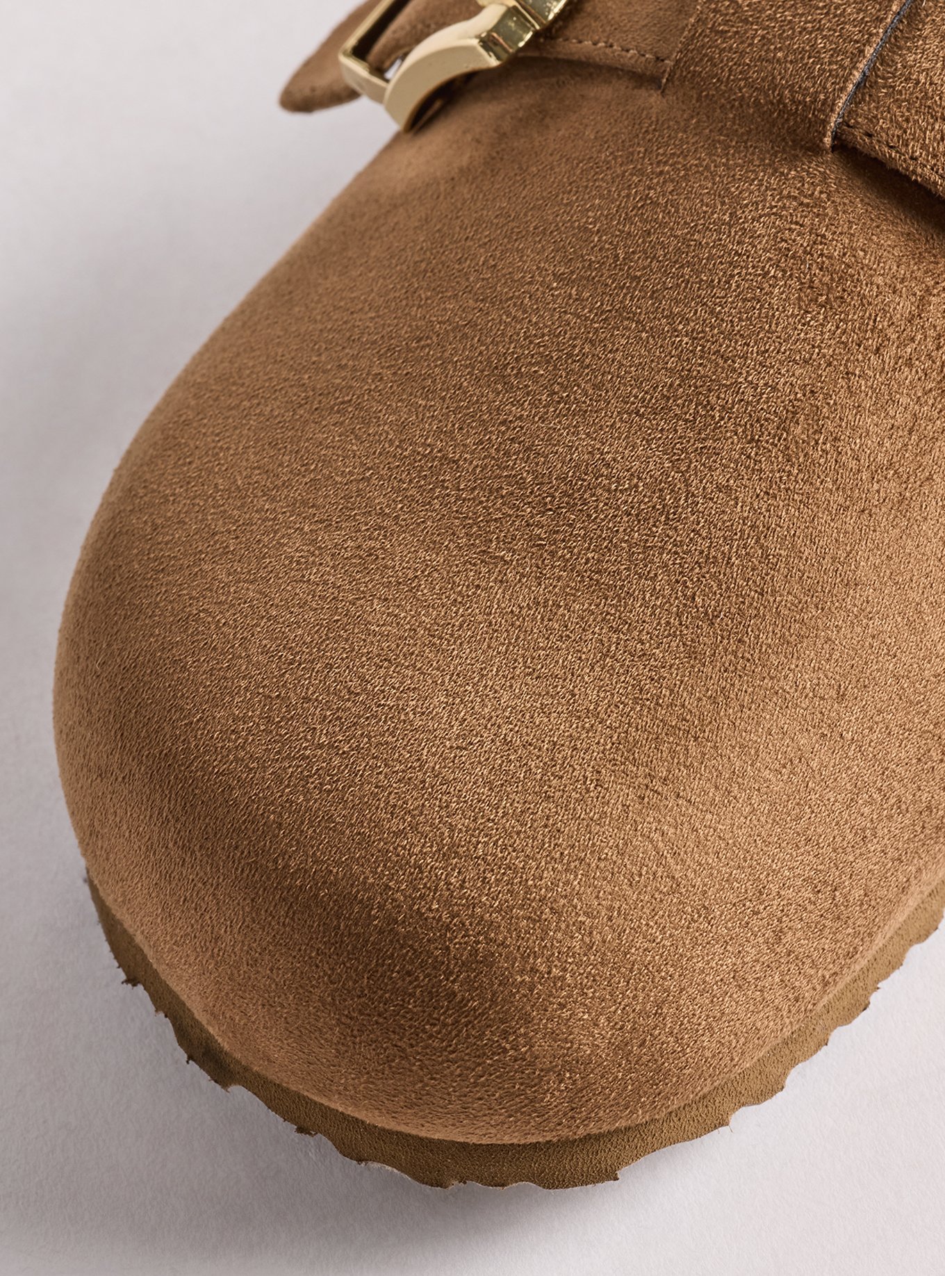 Faux Fur Lined Footbed Clog (WW), TAUPE, alternate