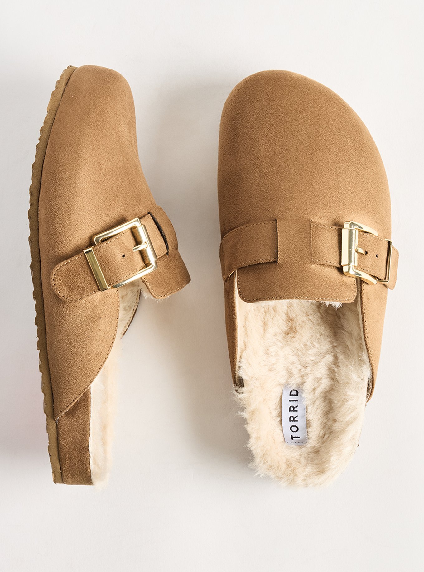 Faux Fur Lined Footbed Clog (WW), TAUPE, hi-res
