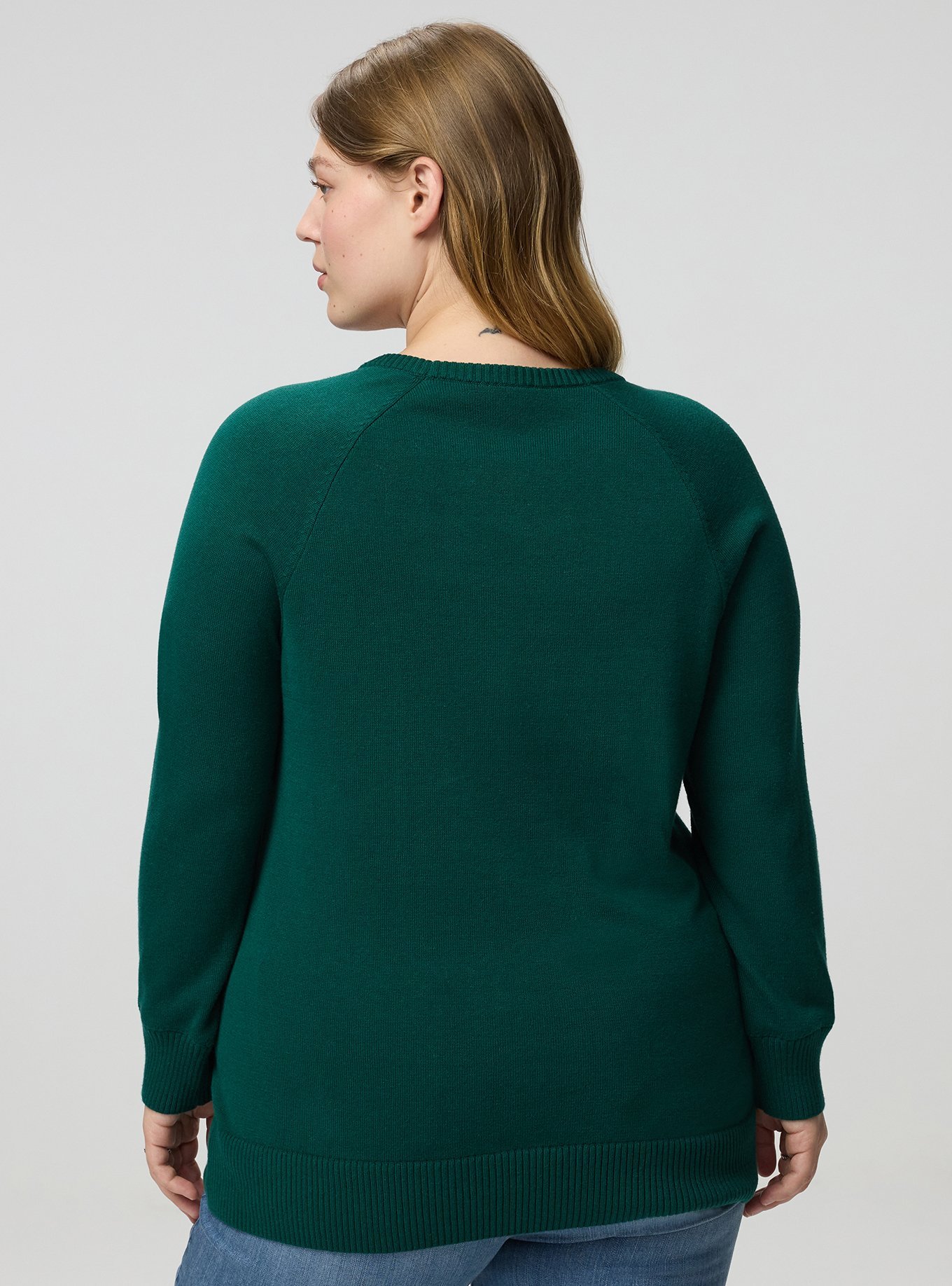 Cotton Cashmere Crew Sweater, SCHOOL KID DOG BOTANICAL GARDEN, alternate