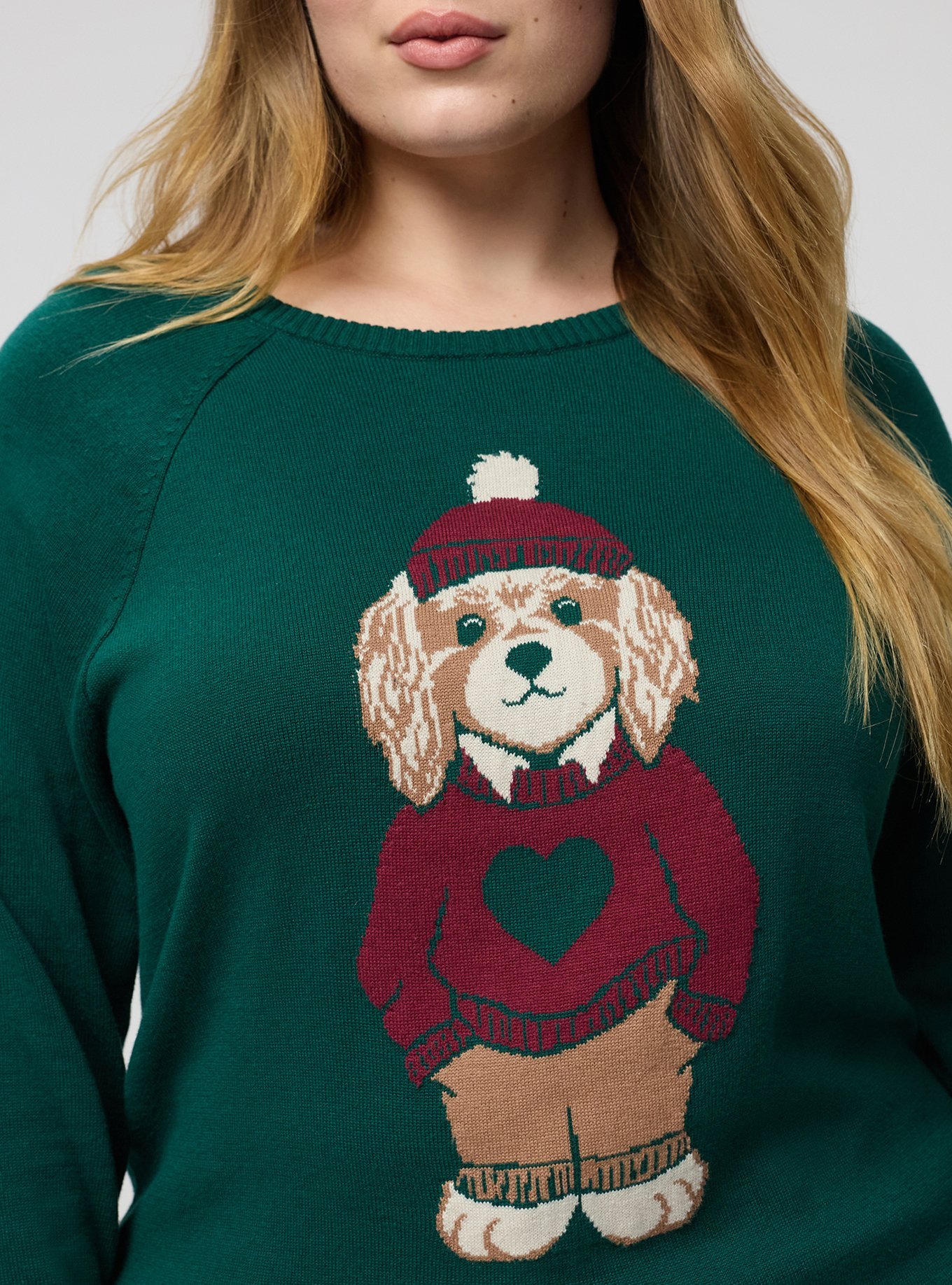 Cotton Cashmere Crew Sweater, SCHOOL KID DOG BOTANICAL GARDEN, alternate