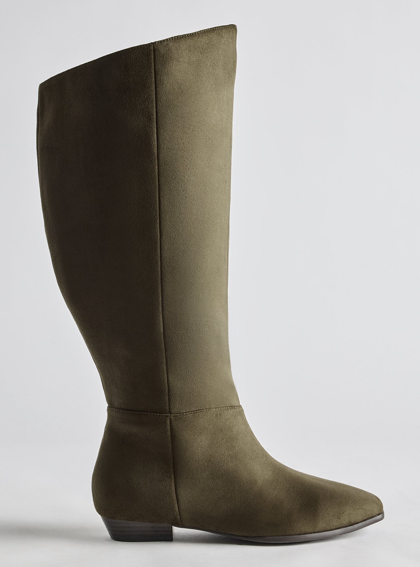 Sliver Wedge Knee Boot (WW), OLIVE, alternate