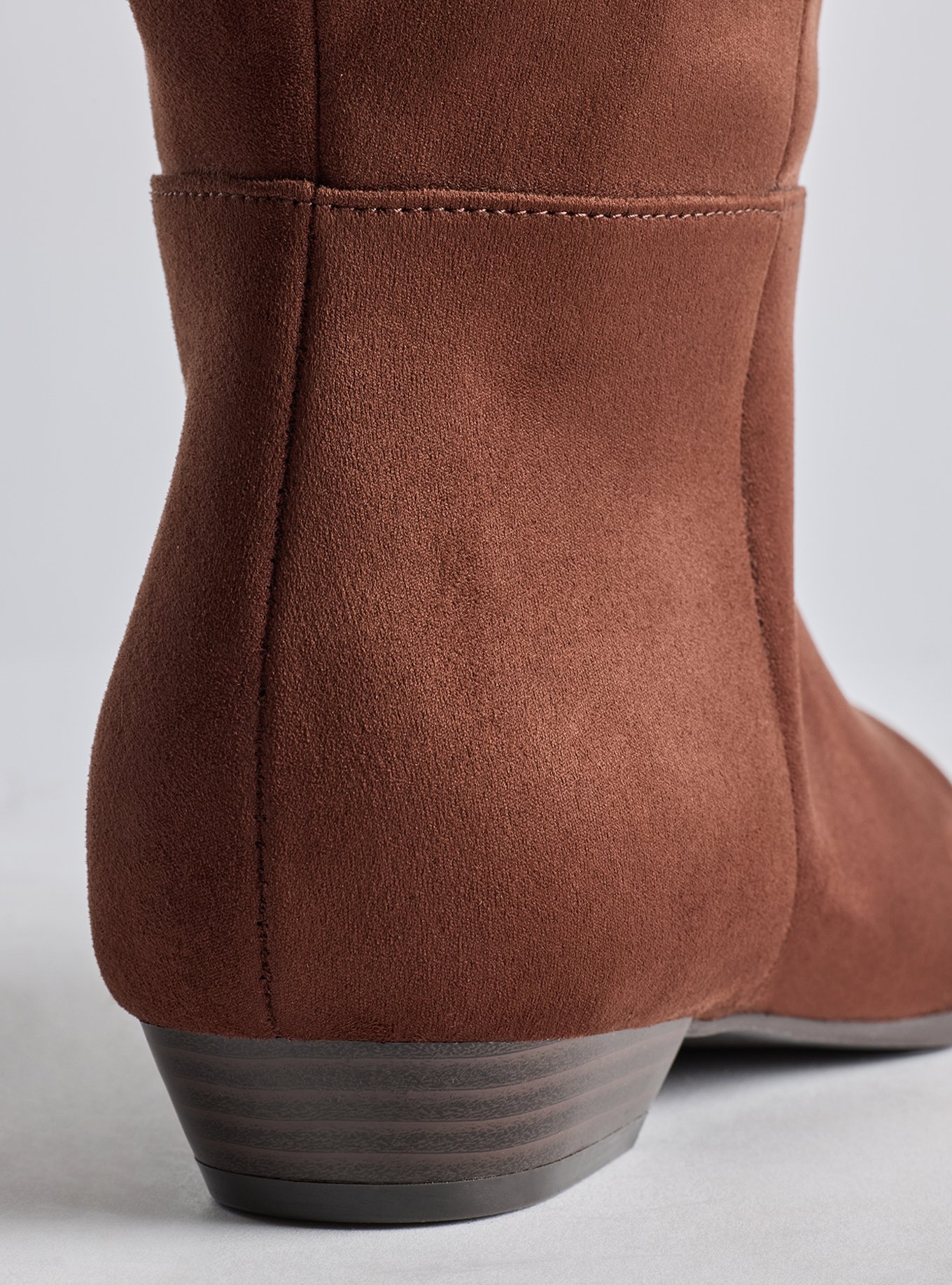 Sliver Wedge Knee Boot (WW), BROWN, alternate