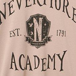 Wednesday Nevermore French Terry Sweatshirt, MUSHROOM, swatch